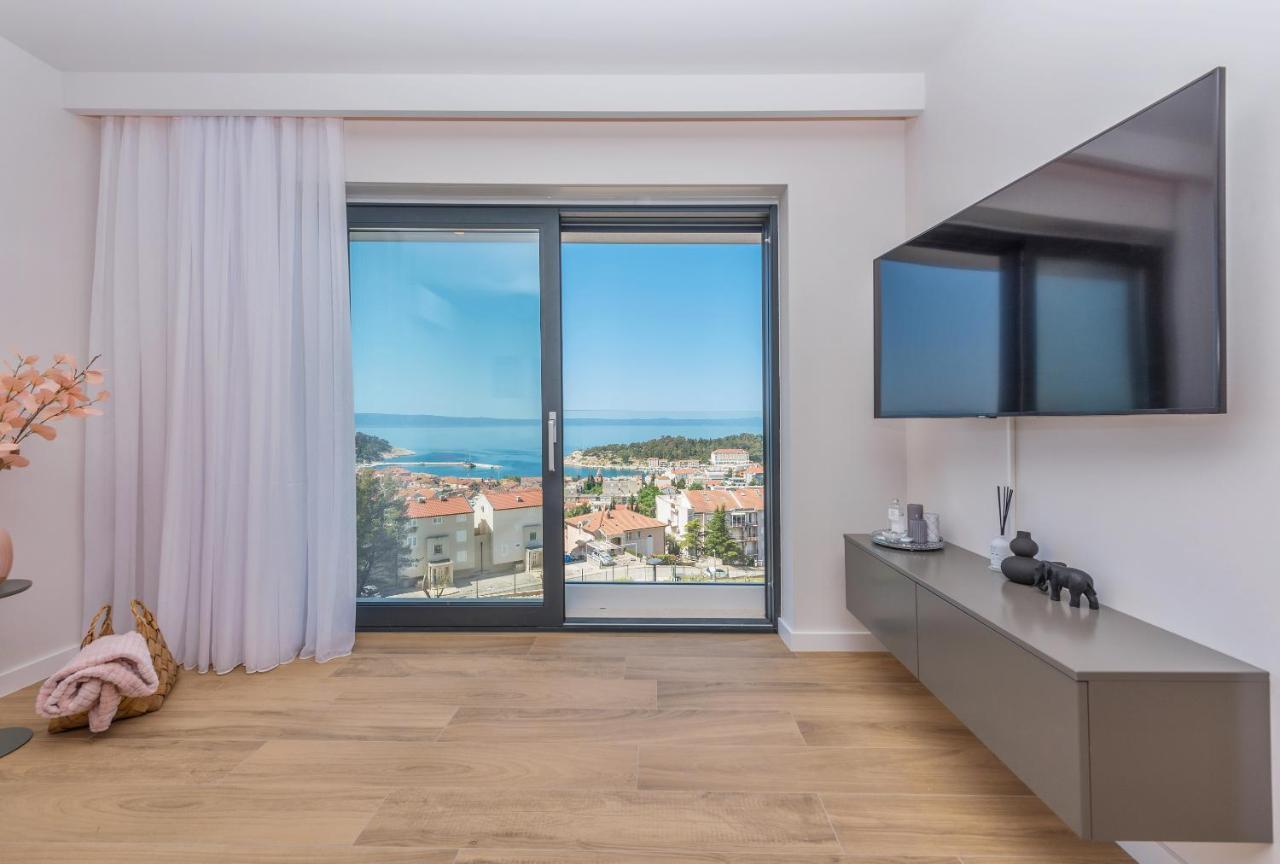 Luxury Adria Sea & City View Apartment Makarska Zewnętrze zdjęcie