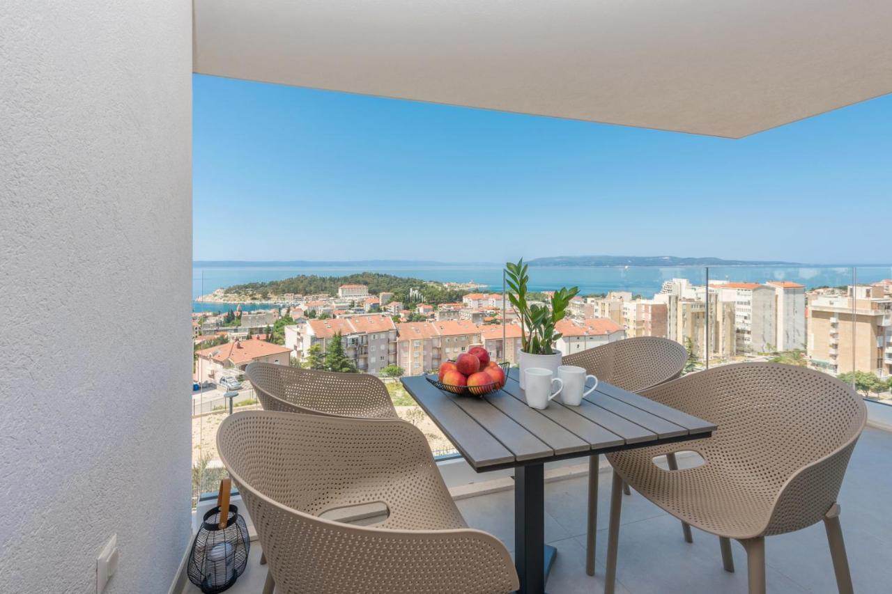 Luxury Adria Sea & City View Apartment Makarska Zewnętrze zdjęcie